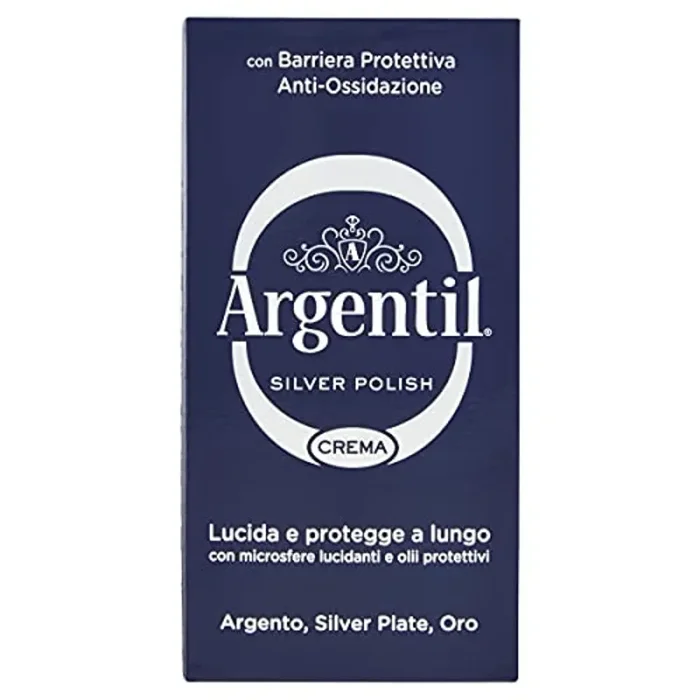 Argentil Detergente Specifico per Argento in Crema, Azione Lucidante e Antiossidante, con Barriera Protettiva, 150 ml