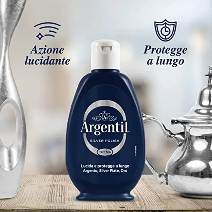 Argentil Detergente Specifico per Argento in Crema, Azione Lucidante e Antiossidante, con Barriera Protettiva, 150 ml - immagine 3