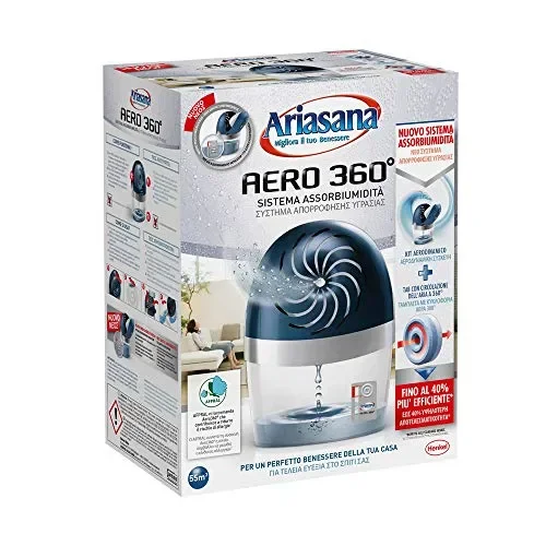 Ariasana Aero 360° kit assorbiumidità, deumidificatore ricaricabile non…