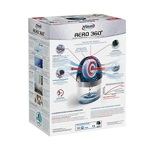 Ariasana Aero 360° kit assorbiumidità, deumidificatore ricaricabile non… - immagine 2