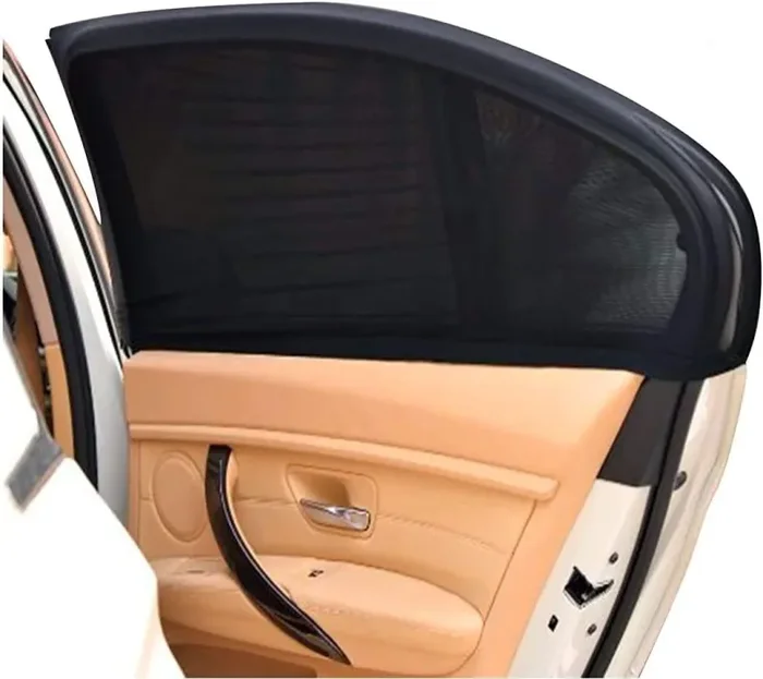 Arikaree® Tendine Parasole Auto Bambini Modello 2022 Oscuranti Misura Universale Senza Ventose Esterne Protezione Neonati da Raggi UV Autoaderente Automatica Kit Finestrini Posteriori (Set 2 Pezzi)