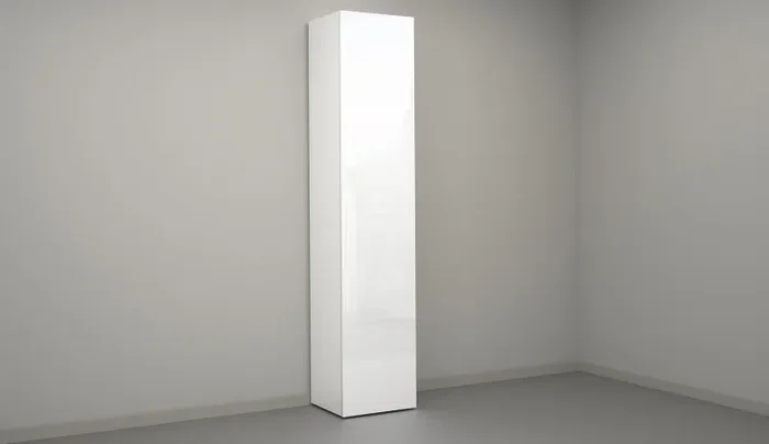Armadio 1 Anta 45x35x191 cm Kompact Bianco Lucido - immagine 2