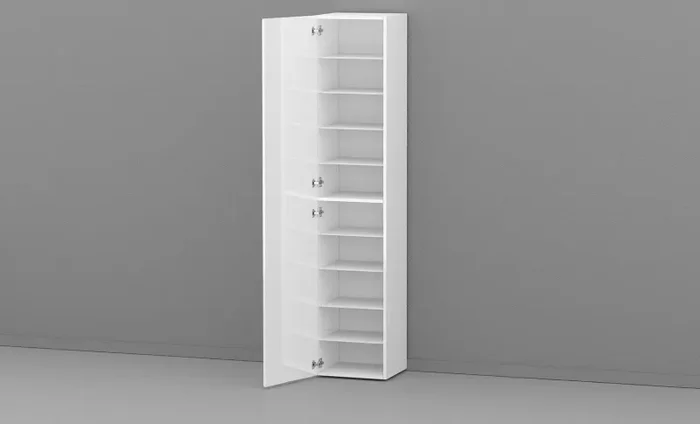 Armadio 1 Anta 45x35x191 cm Kompact Bianco Lucido - immagine 3