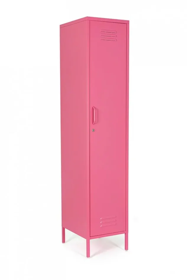 Armadio 1 Anta 46x38x185 cm Cambridge in Acciaio Rosa Vendita calda online