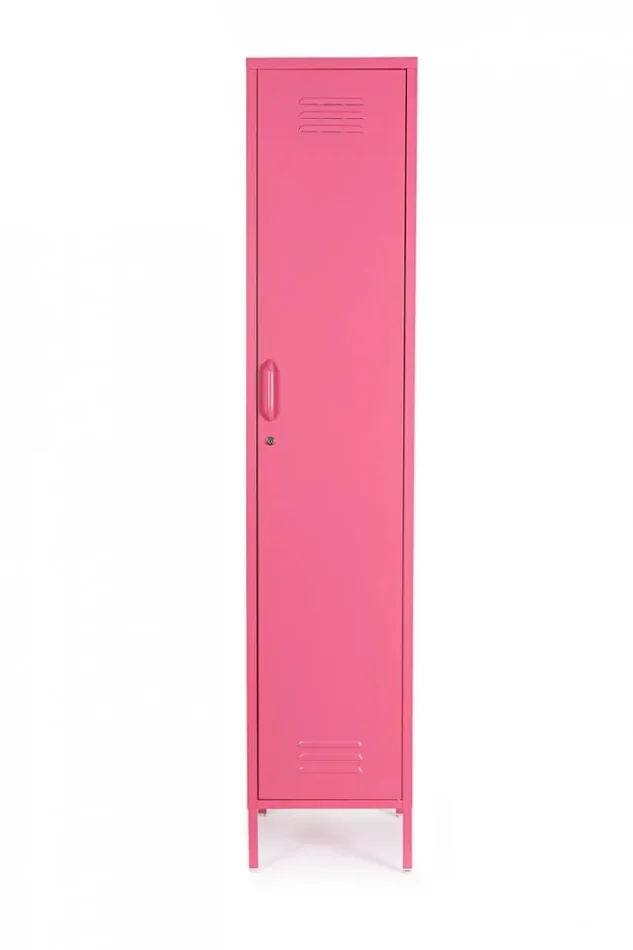 Armadio 1 Anta 46x38x185 cm Cambridge in Acciaio Rosa Vendita calda online - immagine 2
