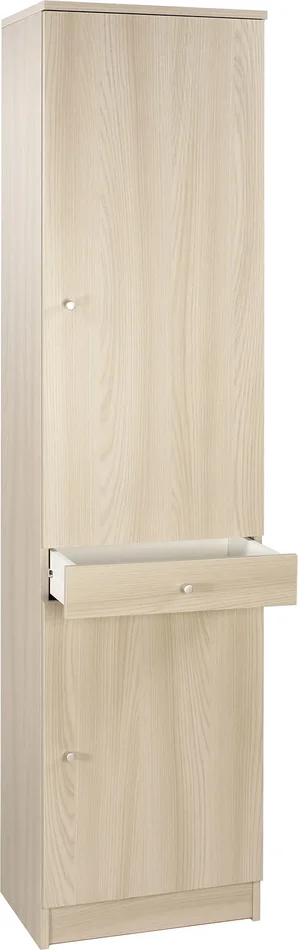 Armadio 2 Ante 1 Cassetto 46x183x34 cm Olmo Chiaro - immagine 2