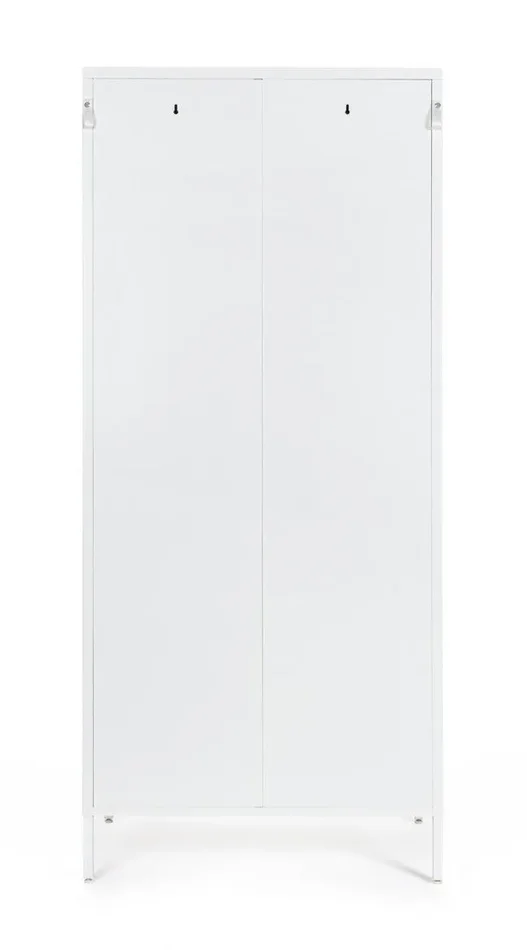 Armadio 2 Ante 50x80x185 cm Cambridge in Acciaio Bianco Online - immagine 3
