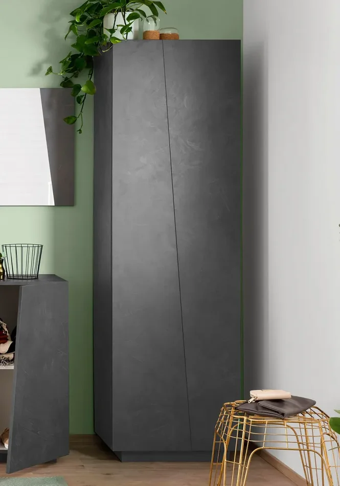 Armadio 2 Ante 60x38x199,7 cm Vega Ardesia - immagine 2