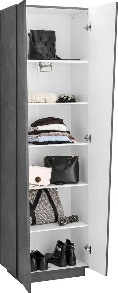 Armadio 2 Ante 60x38x199,7 cm Vega Ardesia - immagine 3