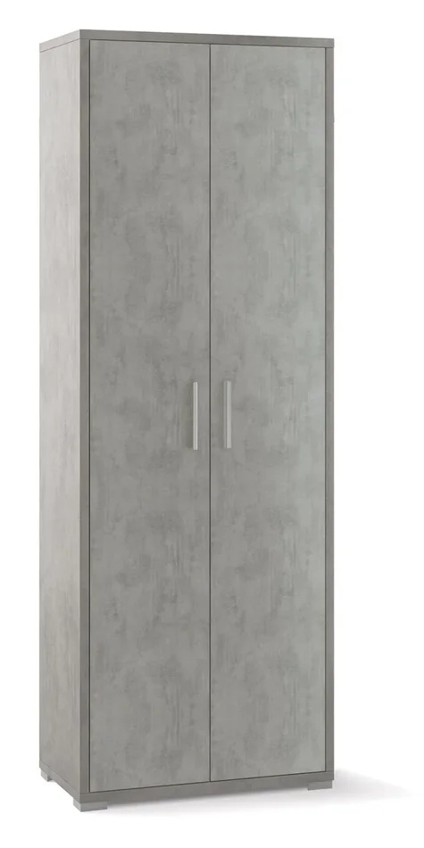 Armadio 2 Ante 71x199x41 cm Cemento Online ora