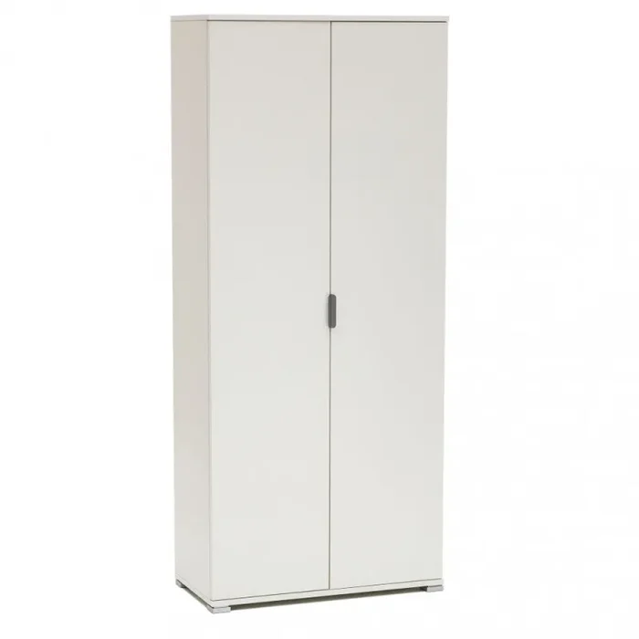 Armadio 2 Ante 75x38x174 h cm in Truciolare bilaminato Bianco