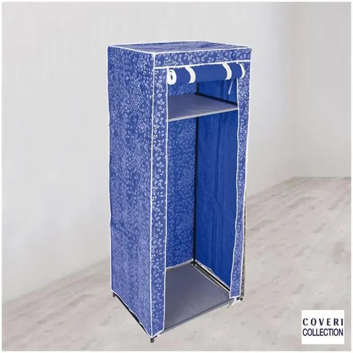 Armadio Appendiabiti 61x64x146H cm Struttura in accaio Coveri Blu