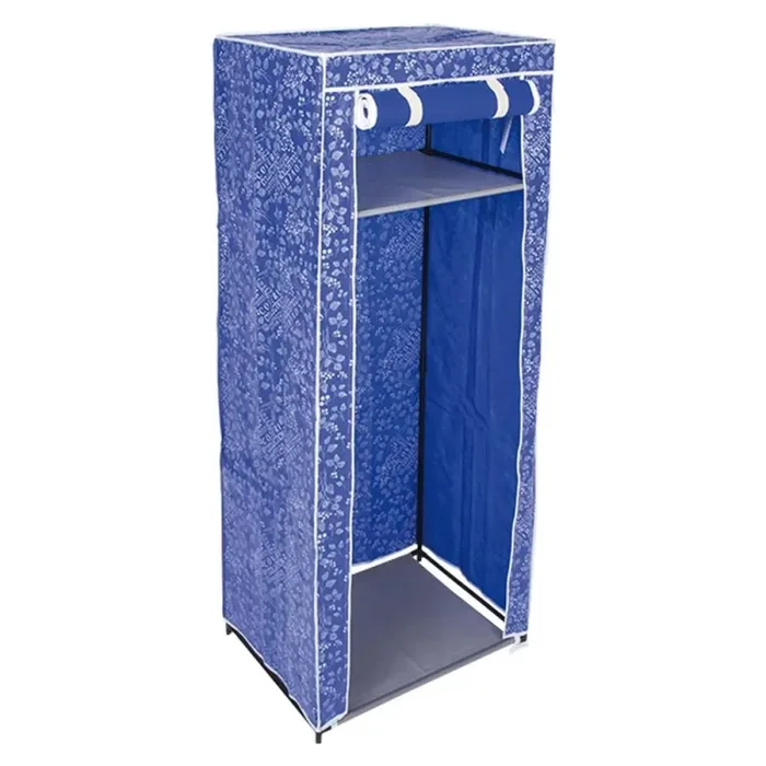 Armadio Appendiabiti 61x64x146H cm Struttura in accaio Coveri Blu - immagine 2