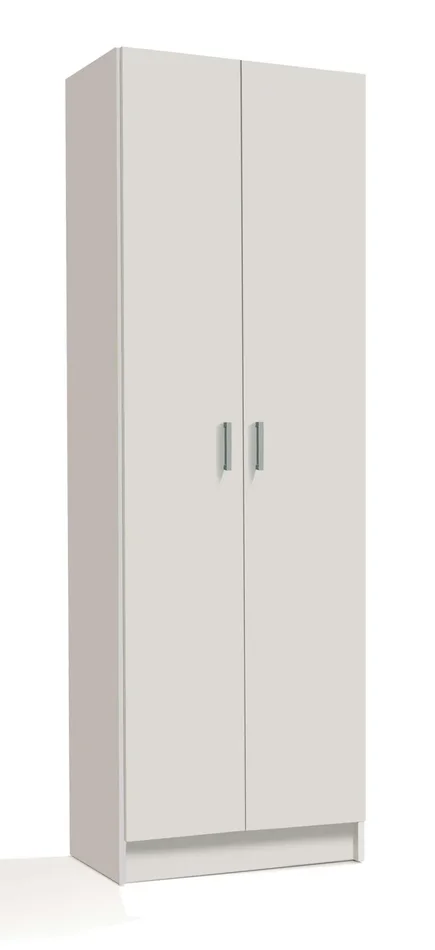 Armadio Multiuso 1 Colonna con Ripiani Rizzetti Concrete Bianco Fornitura