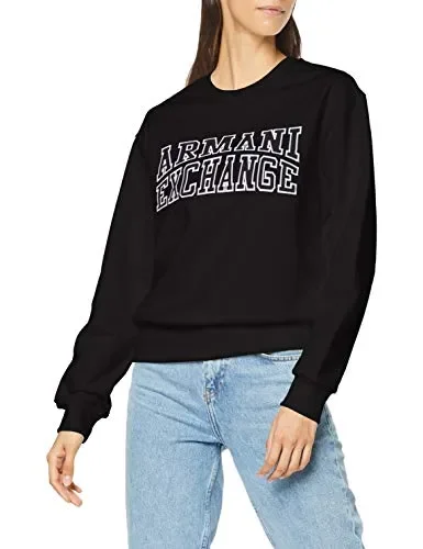 ARMANI EXCHANGE Felpa Donna M, Nero (Black 1200)