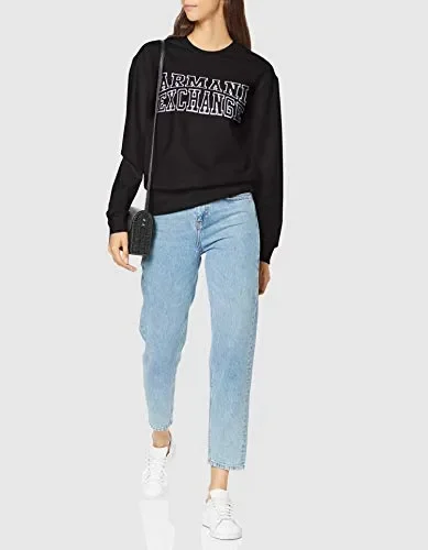 ARMANI EXCHANGE Felpa Donna M, Nero (Black 1200) - immagine 2