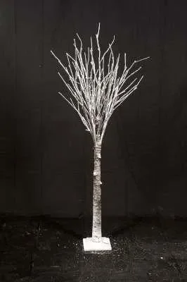 ARPIMEX Albero di Natale Innevato H 160 Cm 64 Led Bianco