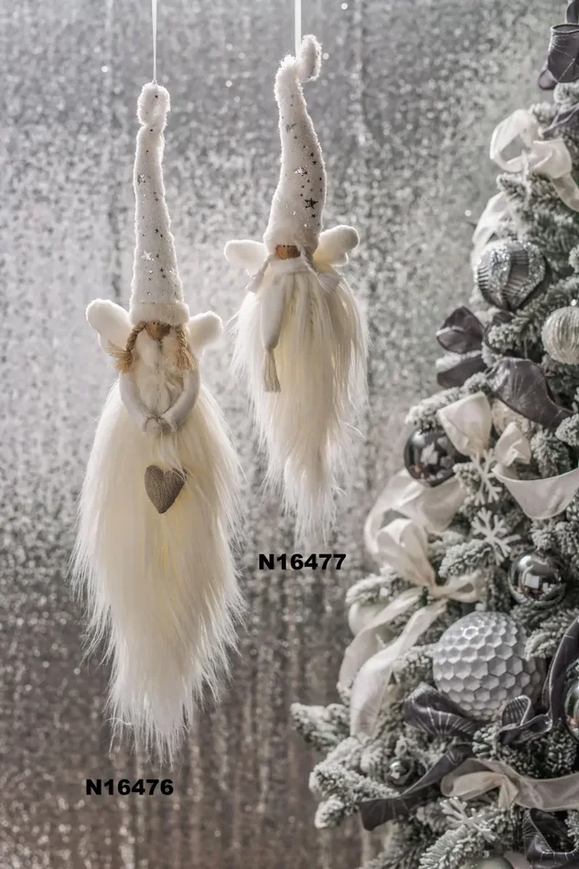 ARPIMEX Bambino Natale Appendino per Albero di Natale H 60 Cm Bianco