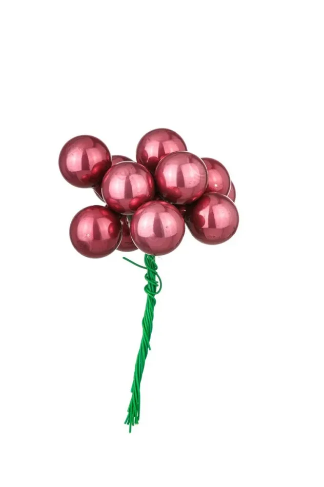 ARPIMEX Box 144 Mini Sfere Natale Vetro D 20 Mm Porpora