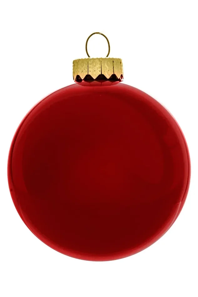 ARPIMEX Box 16 Sfere Natale Vetro D 80 Mm Rosso Scuro