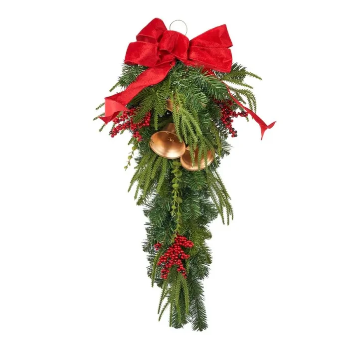 ARPIMEX Fiocco e Campane Dietroporta Natale 90 Cm