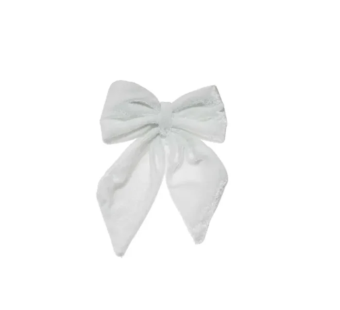 ARPIMEX Fiocco Natale Velluto 13,5 x 10 Cm Bianco