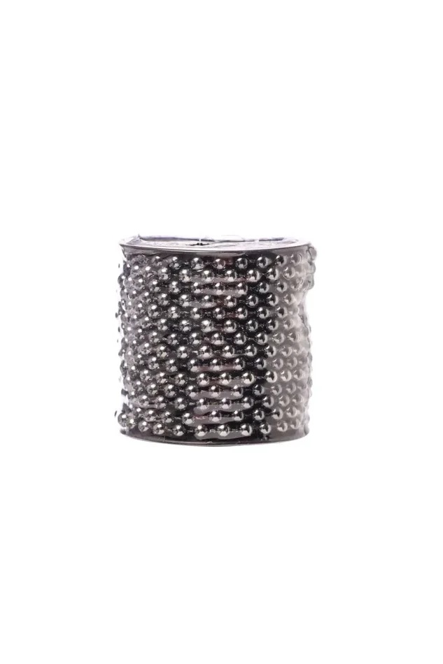 ARPIMEX Ghirlanda Perle Natale D 6 Mm L 10 Mt Plastica Grey