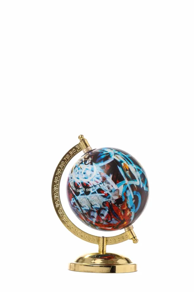 ARPIMEX Mappamondo D 12 Cm H 20,5 Cm Multicolor