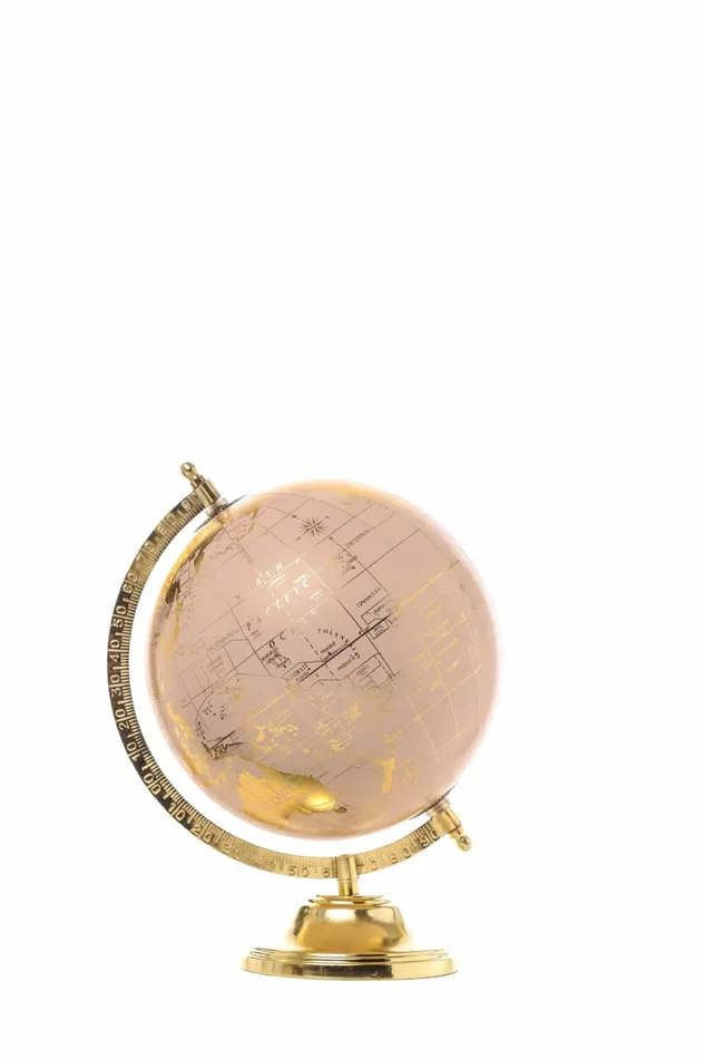 ARPIMEX Mappamondo D 20 Cm H 30 Cm Gold