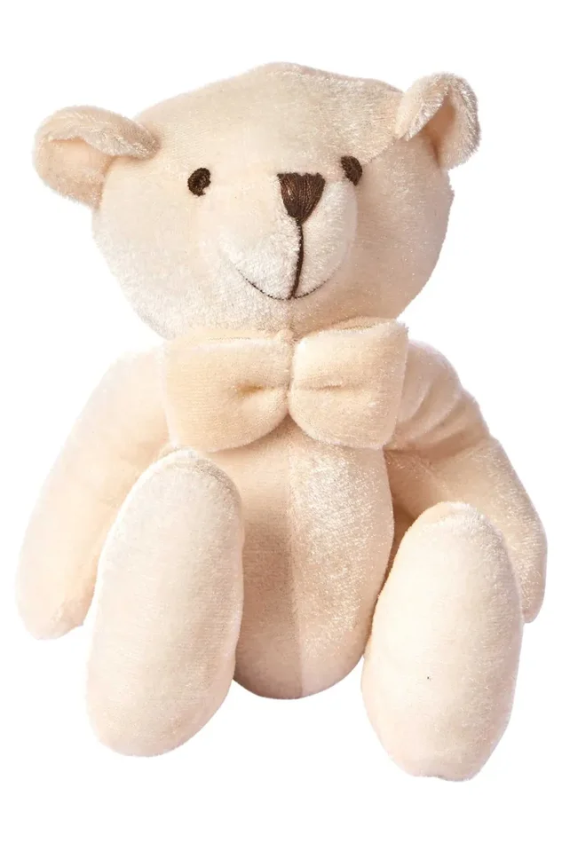 ARPIMEX Orsetto Natale Velluto 23 Cm Avorio