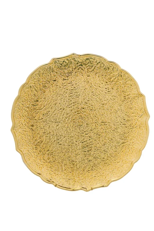 ARPIMEX Piatto Natale Plastica D 33 Cm Gold