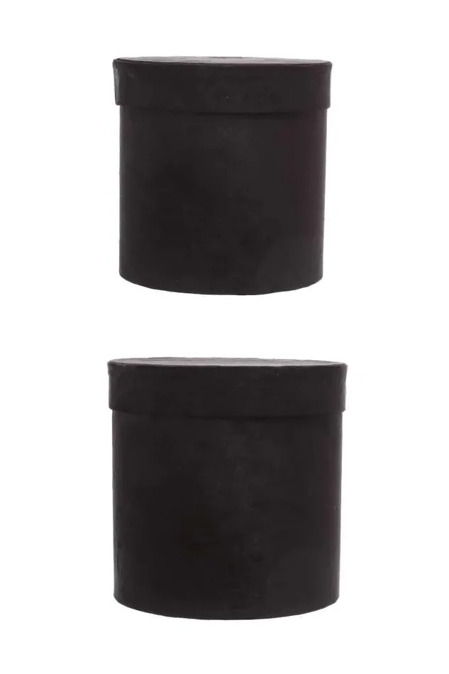 ARPIMEX Set Natale 2 Cappelliere Velluto D 26 Cm H 26 Cm Nero Moda