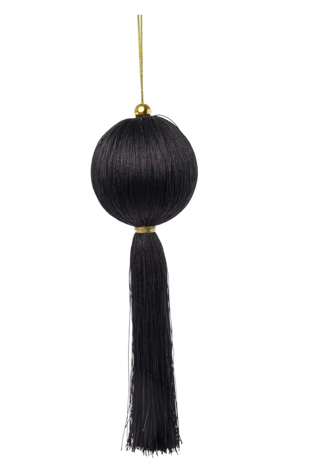 ARPIMEX Sfera Natale con Decoro 9 ,5 x 9,5 x 30 Cm Nero