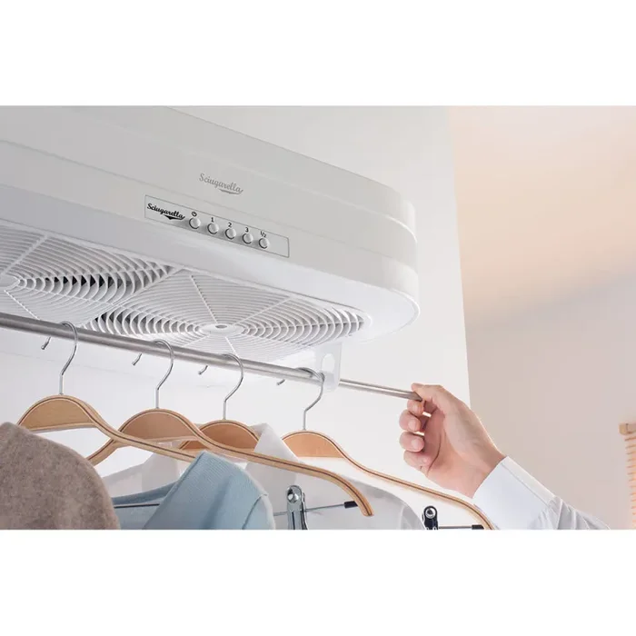 Asciugabiancheria Asciugatrice per Biancheria 2 x 25W Sciugarella Bianco - immagine 3