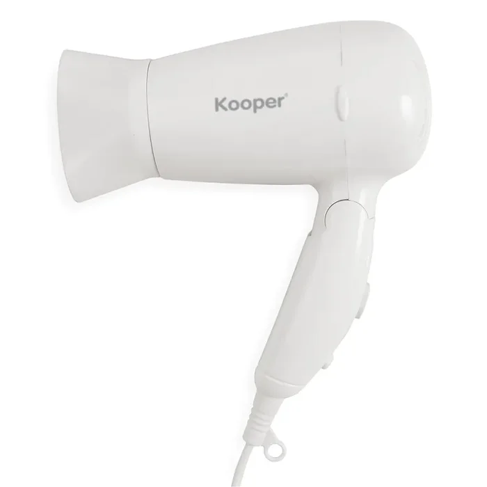 Asciugacapelli Phon Pieghevole da Viaggio 1200W Kooper Compact Bianco Online ora