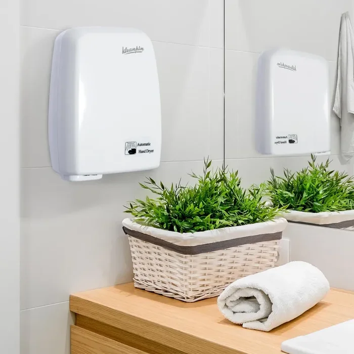 Asciugamani Elettrico 1000W ad Infrarossi Bianco - immagine 3