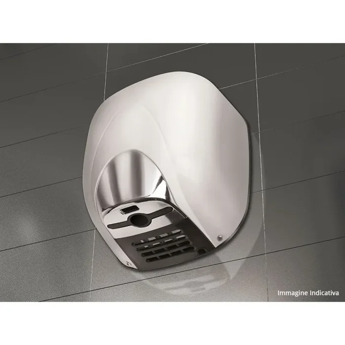 Asciugamani Elettrico con Fotocellula 1100W Vama Ecostream BF HOT Alluminio Bianco - immagine 2