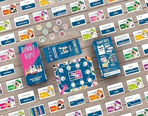 Asmodee Bunny Hops, Gioco da Tavolo, Party Game, 4-16 Giocatori, 14+ anni, Edizione in Italiano Fornitura - immagine 2