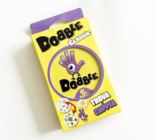 Asmodee: Dobble Classic Blister Eco, Versione Mini, Divertente Gioco di Carte per Tutta la Famiglia, 5 mini giochi, 2-8 Giocatori, 6+ Anni, Edizione in Italiano - immagine 3
