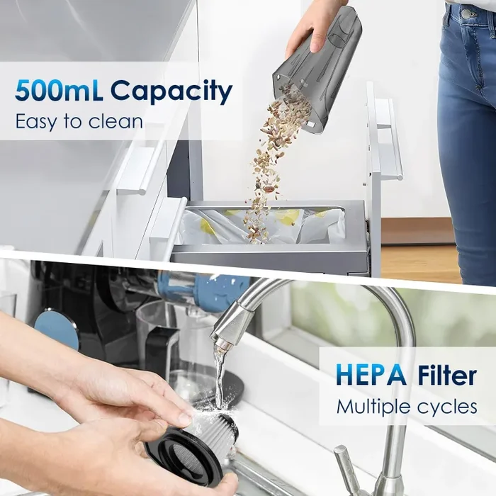 Aspirabriciole Senza Fili a Batteria 7500-10000PA Aspirapolvere per Auto Aspirapolvere Portatile e Ultraleggero Aspirapolvere per Peli di Animali, Auto, Casa, Ufficio - immagine 3