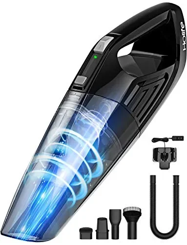 Aspirabriciole Senza Fili, Holife Aspirapolvere Portatile Potente, Nero 164