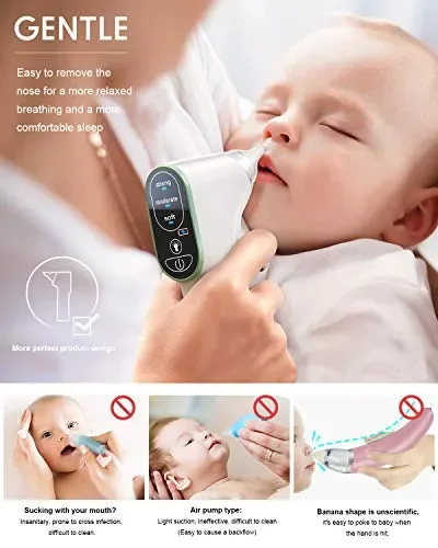 Aspiratore Nasale Neonato Elettrico DynaBliss Aspirapolvere Bambini USB di… - immagine 2