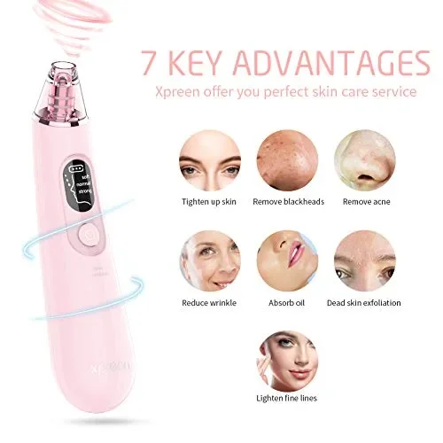 Aspiratore punti neri, Estrattore Elettrico di Comedoni Rimozione Rosa 111 - immagine 2