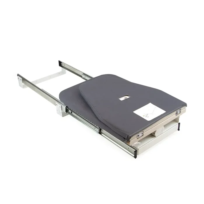 Asse da Stiro Pieghevole a Scomparsa per Cassetto Estraibile 81 cm Emuca Grigio In saldo - immagine 3