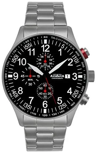 Astroavia Orologio da Polso Cronografo Uomo Acciaio Inox N57S