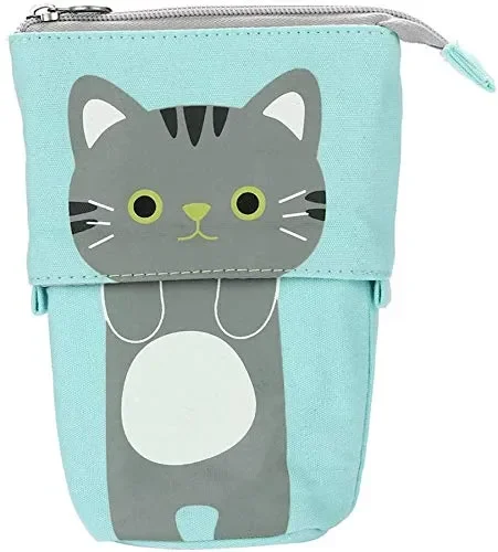 Astuccio di grande capacità in tela con chiusura lampo，Sacchetti per matita… Vendita online