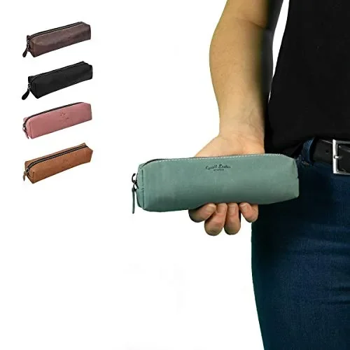 Astuccio Gusti Pelle studio Addison portapenne in vera pelle Marrone Chiaro Saldi - immagine 2