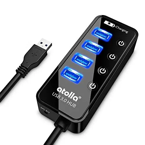 Atolla Hub USB 3.0 Sdoppiatore Duplicatore USB3-4 porte e 1 porta di…