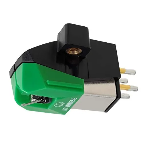 Audio-Technica AT-VM95E Dual Moving Magnet Turntable Cartridge Green Black… Moda