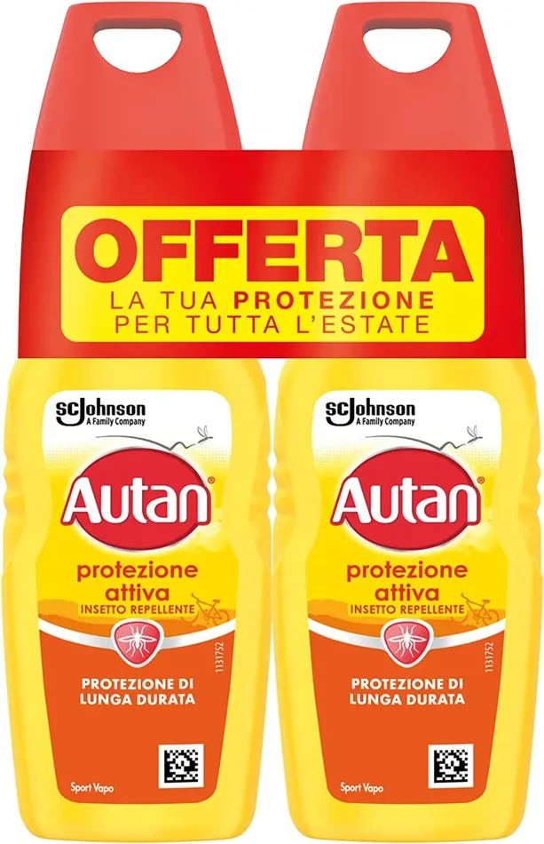 Autan Protezione Attiva Vapo Bipacco, Spray Antizanzare Contro Zanzare Comuni e Tigre, Insetto Repellente, Protezione di Lunga Durata, 2 Confezioni (2 x 100 ml) - immagine 3